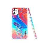 iPhone 11 Case Watercolor, AknaCase GripTight Serious Silicone Cute Cover for Women (Graphic 102111-U.S)