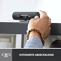 Logitech Brio 500 Full-HD-Webcam mit Auto-Lichtkorrektur, Zeigemodus, Doppelmikrofon + Rauschunterdrückung, Webcam-Abdeckung, für Microsoft Teams, Google Meet, Zoom, USB-C-Kabel - Graphit – Ansicht 7