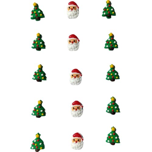 Image of Christmas Sprinkles Icing Decoration for Cupcake Decorating, Christmas Tree Cake Decoration, Edible Santa Claus Cake Cupcake Topper for Baking Cookie Ice Cream Candy Decoration