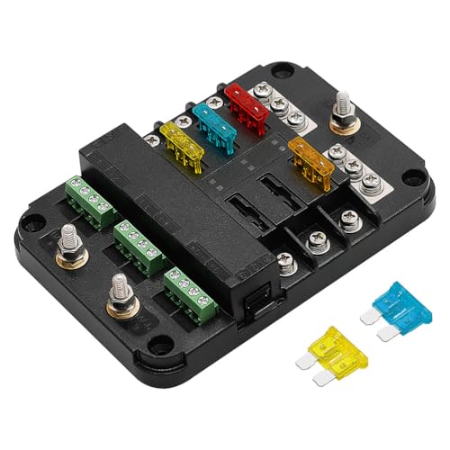 Fusibles remplaçables 80a et boîtier de distribution SHERCHPRY 10v-24v pour auto et yacht