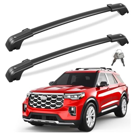 How much luggage can ford explorer hold KINGGERI Heavy Duty Roof Rack Cross Bars