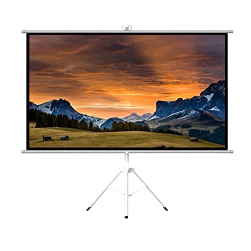 TINOWN Pantalla de proyector Pantalla Resolución 4K de 100 pulgadas Trípode mejorado y montado en la pared Montado en la pared Montado en el techo Pantalla de proyección Independiente Pantalla de proy