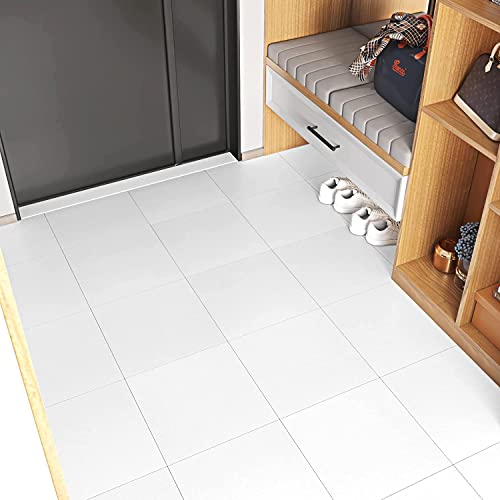 Funstick Peel And Stick Floor Tile Waterproof 12X12 In White Vinyl Flooring Peel And Stick Flooring For Bathroom Stick On Floor Tiles Removable Sticky Tiles For Kitchen Bedroom Laminate Flooring 5 Pcs #TOP5