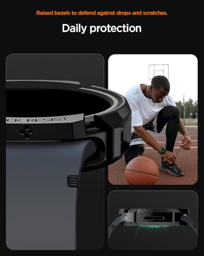Image of Spigen Rugged Armor for Samsung Galaxy Watch 8 (40mm) Case - Matte Black