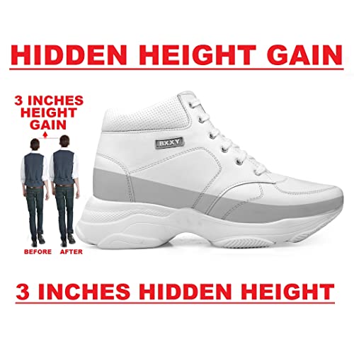 Image of YUVRATO BAXI 3 Inch Hidden Height Increasing Casual Outdoor Sneakers Boots.Height Elevator Boots