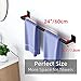 Bathroom Towel Bar, 24 Inch Towel Racks for Bathroom Wall Mounted, Heavy Duty Hand Towel Holder Organizer, Modern Home Decor Towel Rod, Matte Black Single Bar