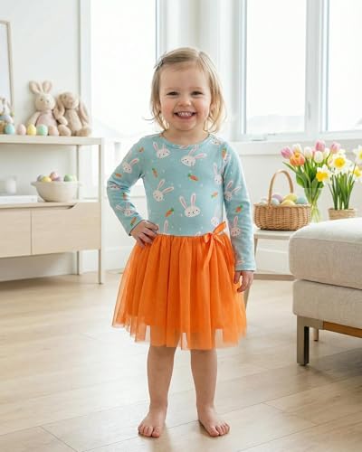 Image of Girls Long Sleeve Tulle Tutu Dresses for Kid and Toddler