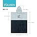 Vulken Extra Large Thick Hooded Beach Towel Changing Robe. Surf Poncho Men for Easy Change in Public. Quick Dry Microfiber Towelling for the Beach, Pool, Lake, Water Park. L/XL