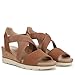 Dr. Scholl's Shoes Womens Just Cute Wedge Sandal Honey Brown Fabric 9 M