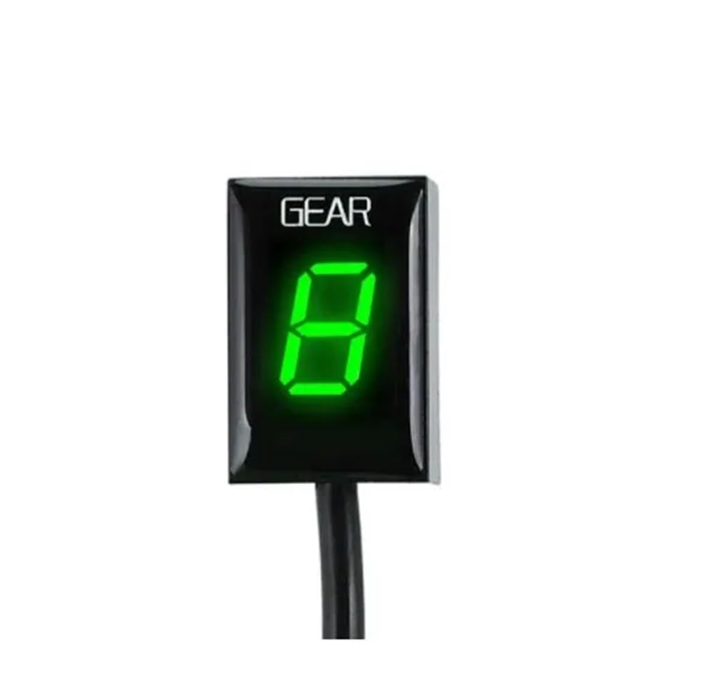 Indicador marcha digital motocicleta Indicador De Marcha De Velocidad De Motocicleta Contador De Palanca 1-6 Para Pantalla LED Impermeable Sin Soporte