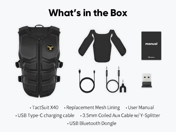 Haptic Feedback Bhaptics X40 BHaptics TactSuit X40 Haptic Vest