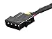 Monoprice Data Cable - 2 Feet - 4-pin MOLEX Male to 4X 15-pin SATA II Female Power Cable (Net Jacket)
