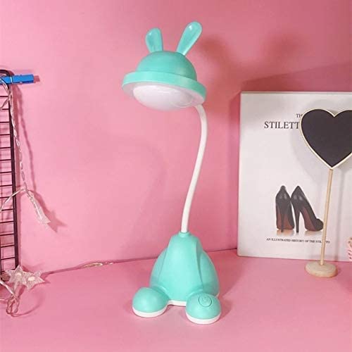Lampe de table LED lapin pliable et rechargeable USB pour bureau enfant