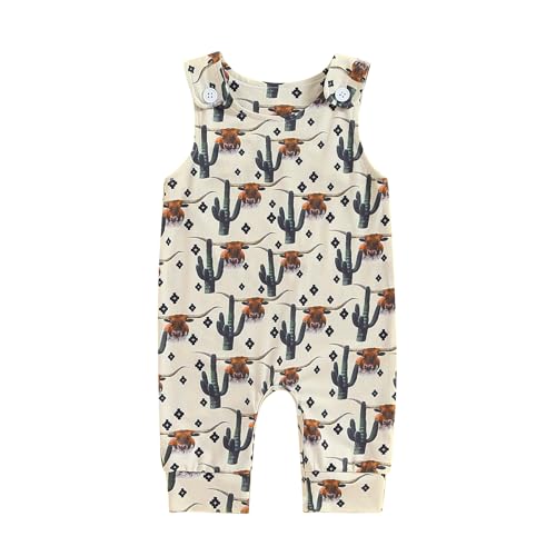 Image of Toddler Baby Boy Girl Farm Clothes Cartoon Animals Print Jumpsuit Romper Newborn Summer Overall Country Stuff