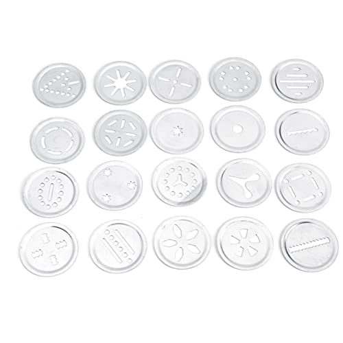 Xixian Kit di Pressa per Pressa per Biscotti in Acciaio Inossidabile Set di Utensili da Strumento con 20 Stampi, Biscotti Fatti in Casa Facili per la Decorazione della Torta