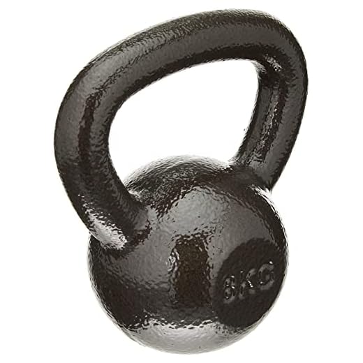 Amazon Basics - Pesa rusa de hierro fundido, 8 kg, Negro