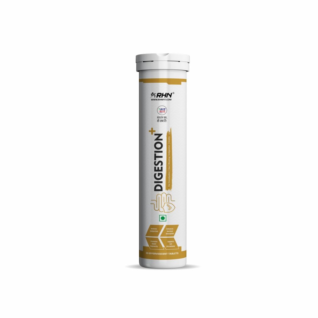 RHN Digestion Plus - 20 Effervescent Tablets | Relieves Constipation, Gas, Bloating, Acidity & Digestive Issues (B0CR7Q6Q2M) Amazon Price History, Amazon Price Tracker