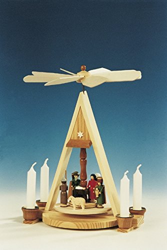 Pyramide de Noël des Montagnes de l'Égouttage en bois 26 cm
