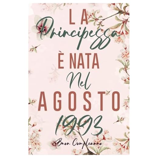 La Principessa È Nata Nel Agosto 1993: Idea regalo originale per il 30 compleanno per mamma, moglie, nonna, sorella, zia
