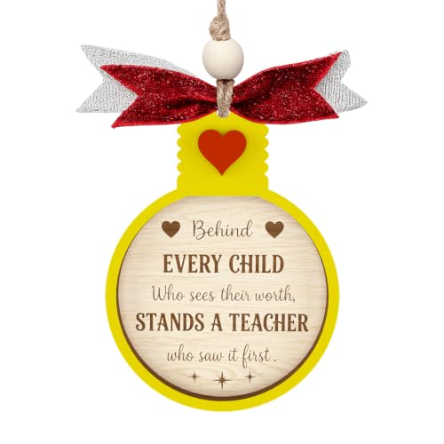 Teacher Christmas Ornament – Best Merry for Teachers (B113)