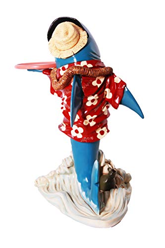 Estatua Sharky Butler Decorativa Costera Playa miniatura 3