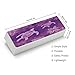VstaDank Hawaii with Purple Sea Turtle Glasses Case for Women Men Practical Beautiful Eyeglass Case Fashion Leather Hard Sunglasses Case