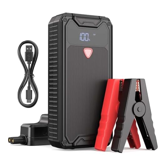 Avviatore Emergenza per Auto,4000A 26800mAh Booster Avviamento Auto/Moto(Fino a 10L Benzina e 8L Diesel) Avviatore Batteria Auto con Display USB, Torcia a LED Jump Starter Power Bank