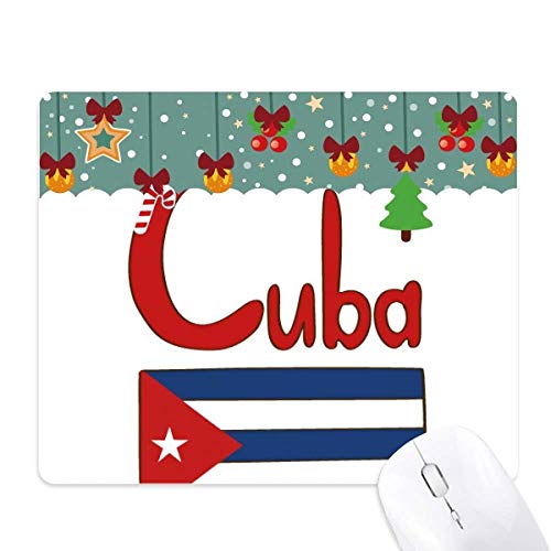 Alfombrilla de ratón de Cuba en color rojo y azul, un regalo original para cubanos