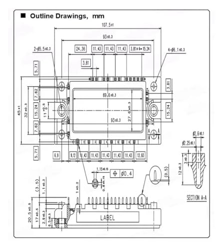 Module de puissance 7MBR50U4A120-50 isolation thermique renforcée - 3