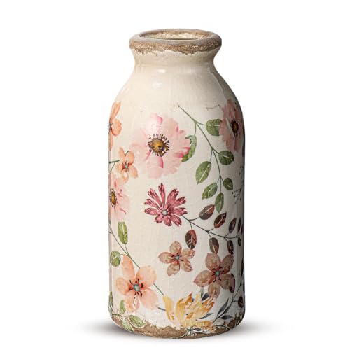 1 Pcs Vintage Ceramic Small Vase Rustic Farmhouse Vase Boho Vases...