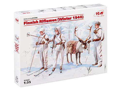 Kit de figuras plásticas ICM Finnish Riflemen 1:35 miniatura 1