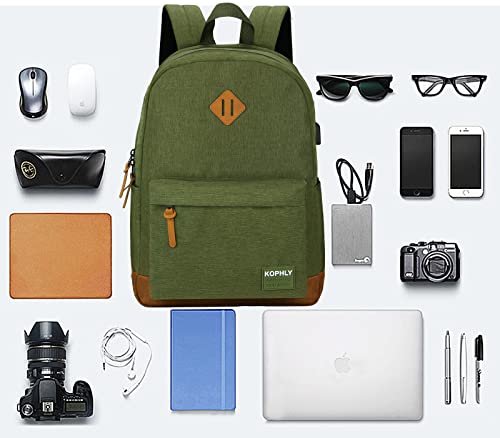 Image of SUPACOOL Large Laptop Backpack with USB Charging Port for Men and Women