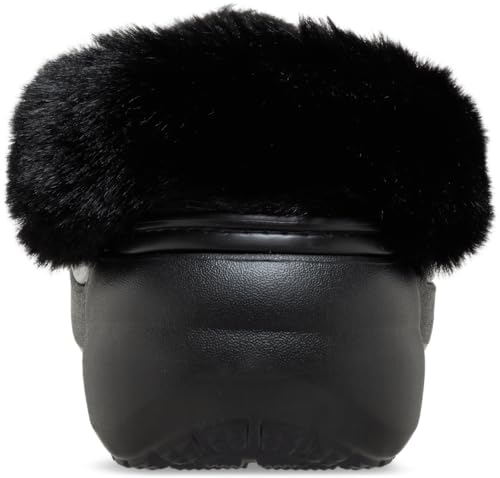 Crocs Classic Platform Fuzz Lined Clog 36-37 EU Black