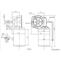 MEHOOSPVN 12V DC Getriebemotor 60W Scheibenwischermotor, Hohen Drehmoment Elektrischer Synchroner Zahnrad mit Linkem Getriebe für Torantrieb Fenster für Automatisch Tür Garage-Tisch Frontscheibe Vorne – Ansicht 2