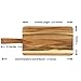 Villa Acacia Wooden Cutting Board - 17 x 7 Inch Wood Board Serving Tray for Bread and Cheese with Handle - Decorative Charcuterie Boards for New Home, Wedding Gift
