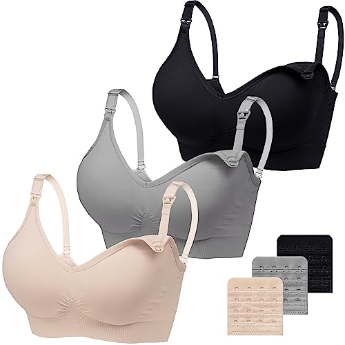 Vinfact Still-BH Große Brüste Ohne Bügel 3Pcs V-Ausschnitt Komfort...