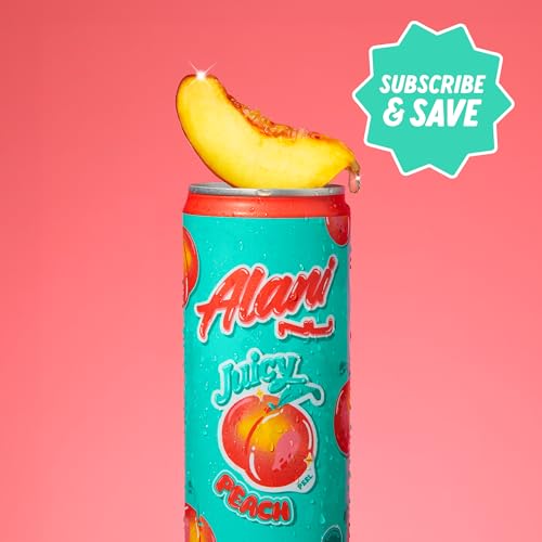 Alani Nu JUICY PEACH, Sugar Free, Low Calorie Energy Drinks, 200mg Caffeine, Biotin, B Vitamins, Zero Sugar, 10 Calories, 12 Fl Oz Cans, 24 Pack - image 8