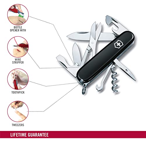 Victorinox Taschenmesser Climber (14 Funktionen, grosse Klinge, Kapselheber, Korkenzieher, Schere, Schraubendreher)