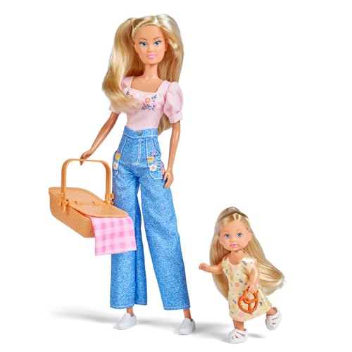 Poupées Steffi et Evi pique-nique : fini l'ennui des enfants avec ce kit complet d'accessoires