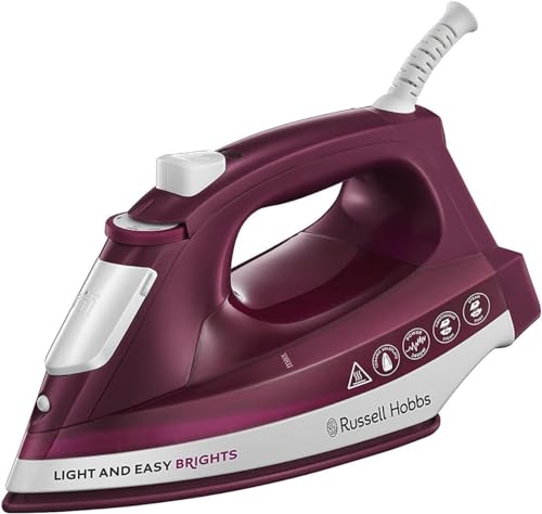 Russell Hobbs 24820 Light & Easy Brights Iron, 2400 Watt, Mulberry
