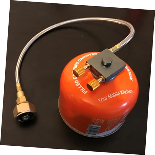 Milisten Flat Gas Tank Inflation Valve Stove Inflation Adapter for Camping Fuel Canister Construction -Butane Fuel Compatible4