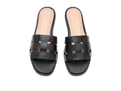Cole Haan Cole Haan Women's Sandals - Go-To Ensley Slide, Black Leather, 10-B US