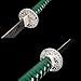 Kamaiwo-1045/1060 Clay Tempering high Carbon Steel Hademade Heat Tempered Full Handmade Hand Forged Japanese Katana Authentic ，Full Tang,Functional,Practical Green