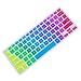 BELLIFFY Copritastiera in Silicone Protettivo per Laptop Serie 13 7000 Antipolvere Flessibile e Silenzioso Cover Tastiera Protettiva Arcobaleno immagine