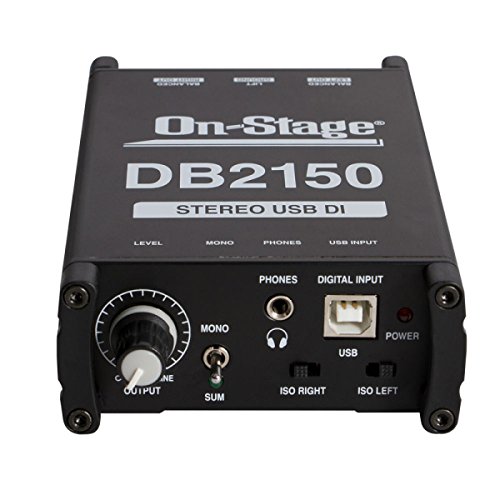 Boîtier DI USB On-Stage interface audio symétrique pour sonorisation