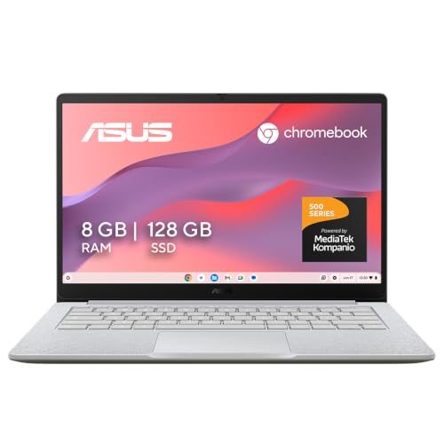 ASUS Chromebook CM14 FHD/MediaTek Kompanio 540 /8GB RAM /128GB SSD/ChromeOS/Resistencia Grado Militar/Garantía y Servicio con la Marca en México (Modelo 2026)