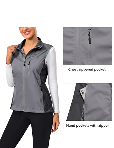 Image of Little Donkey Andy Lightweight Cycling Vest Windproof Sleeveless Jacket for Women Water-Repellent Stretch Vest for Running