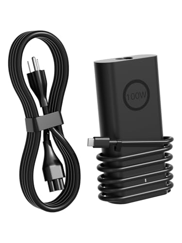 PowerPortnerLink 100W USB-C Charger Compatible with Dell Precision 5770 5760 5680 3580 Latitude 9440 9510 9520 7640 5340 XPS 9440 9720 Inspiron-14 16 7430 7640 Pro Rugged 13 14 16 Laptop