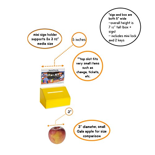 Acrylic Heavy Duty Donation/Ballot Box With Lock And Sign Holder #TOP3