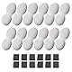 VOUAAOOD 24 Trinkbrunnen für Katzen Filter: Wasserspender Katzen Filter Filtern sie Verunreinigungen - Trinkbrunnen Katze Filter WasserenthäRtung - 12 Filter + 12 Schaumstofffilter - 6-Monats-Paket